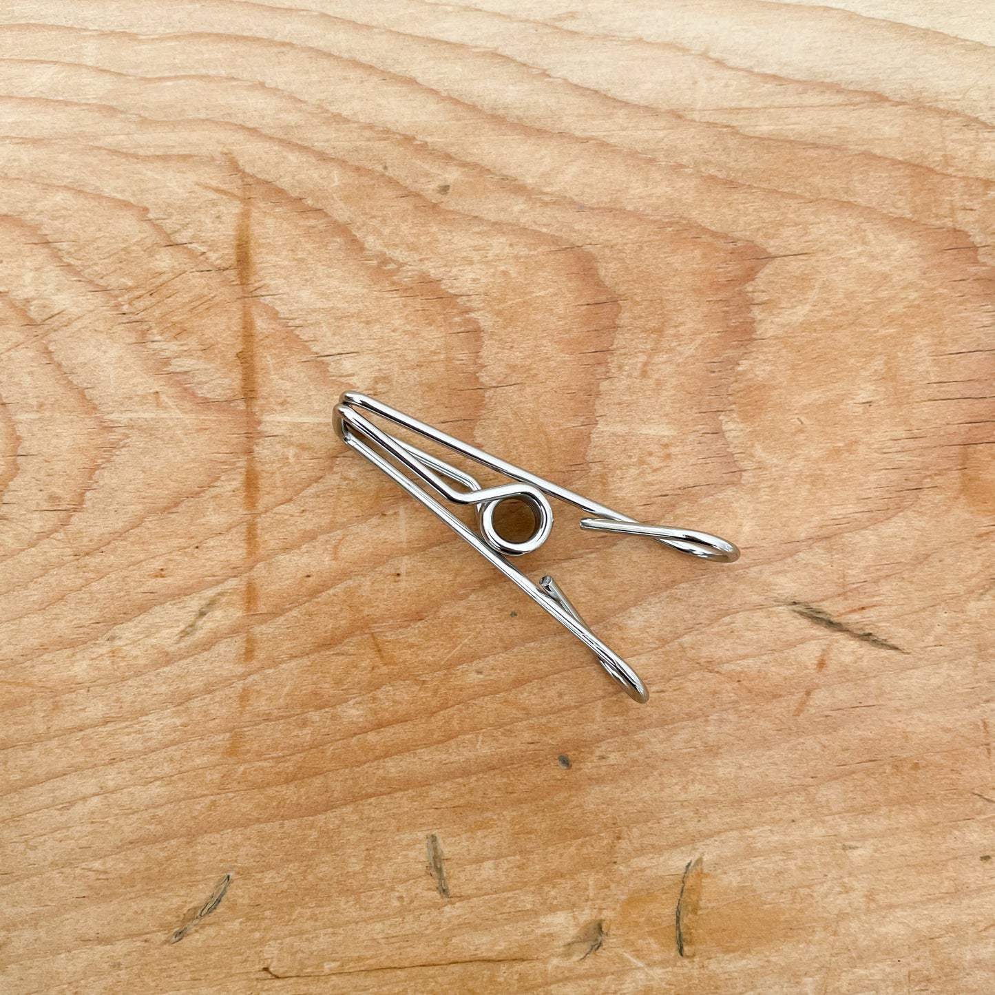 Single Stainless Steel Clip Clothespin