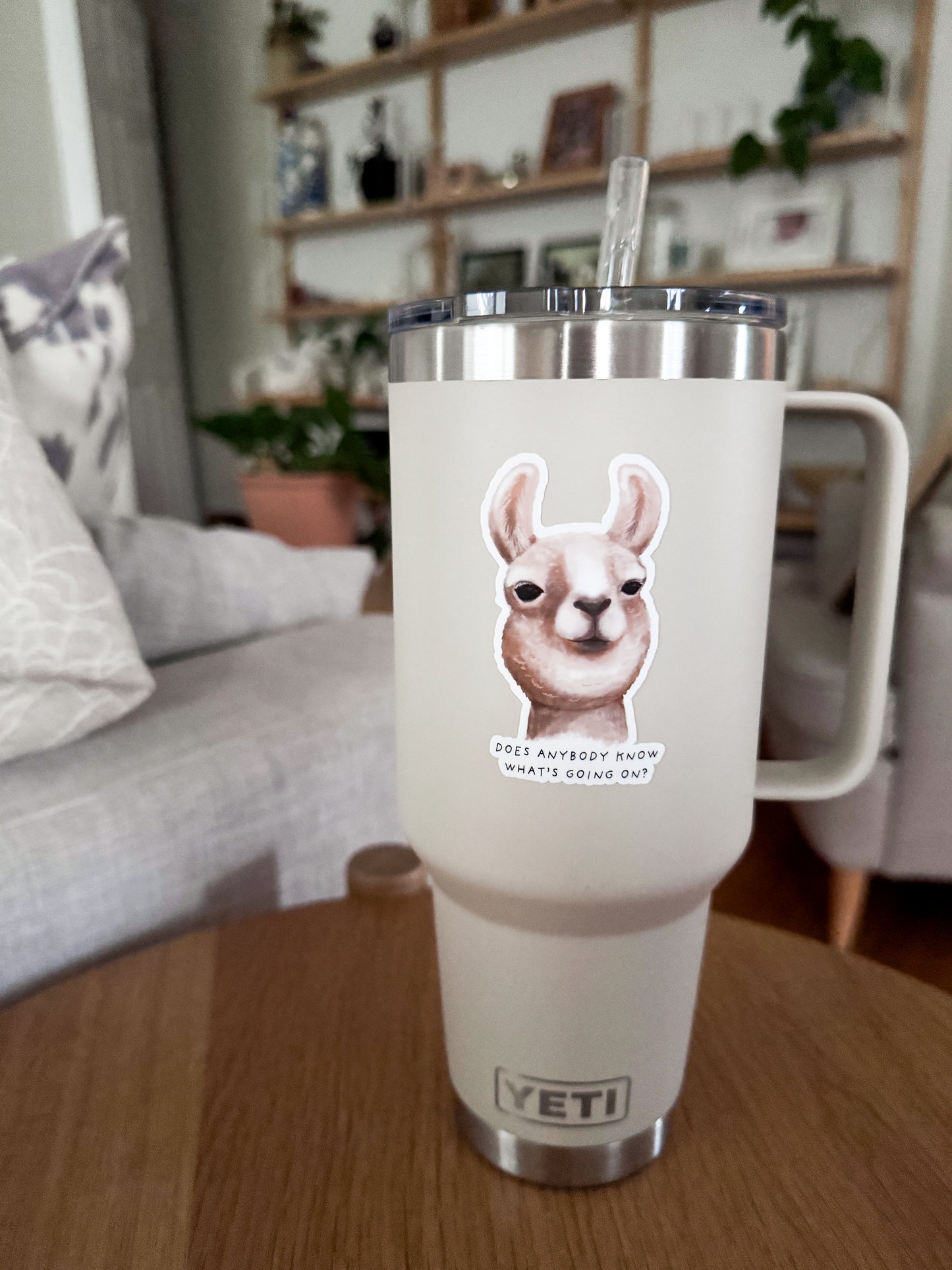 What's Going On Alpaca Sticker