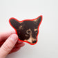 Bashful Bear Face Sticker