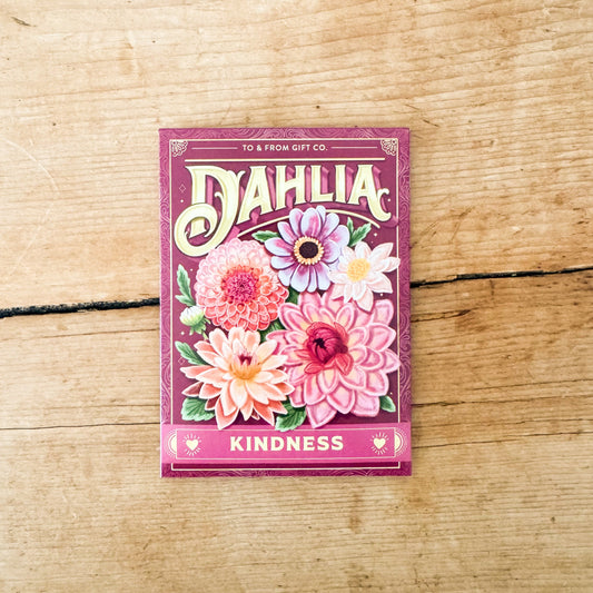 Floriography Seed Packet - Dahlia