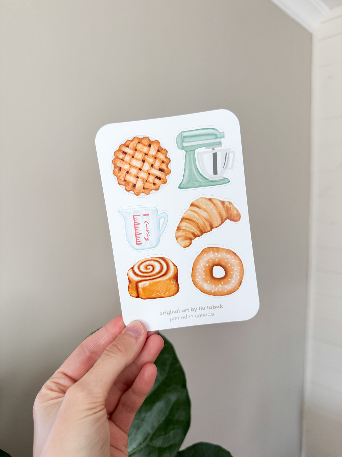 Baked Goods 4x6 Vinyl Sticker Sheet