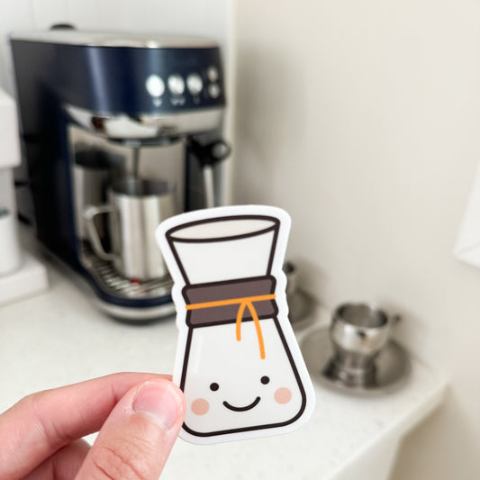 Pour-Over Coffee Maker Vinyl Sticker