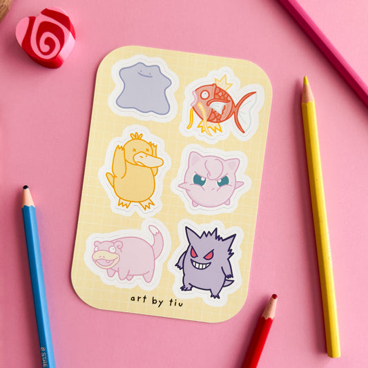 Pocket Pals Vinyl Sticker Sheet