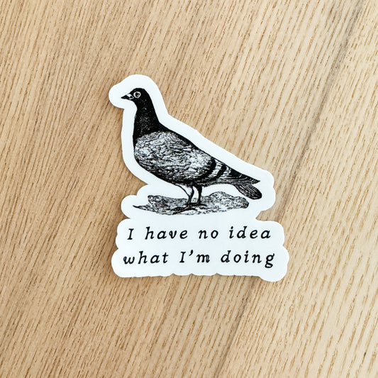 Pigeon Vinyl Sticker