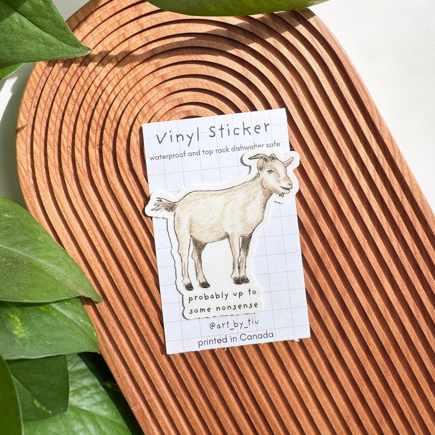 Nonsense Goat Vinyl Sticker