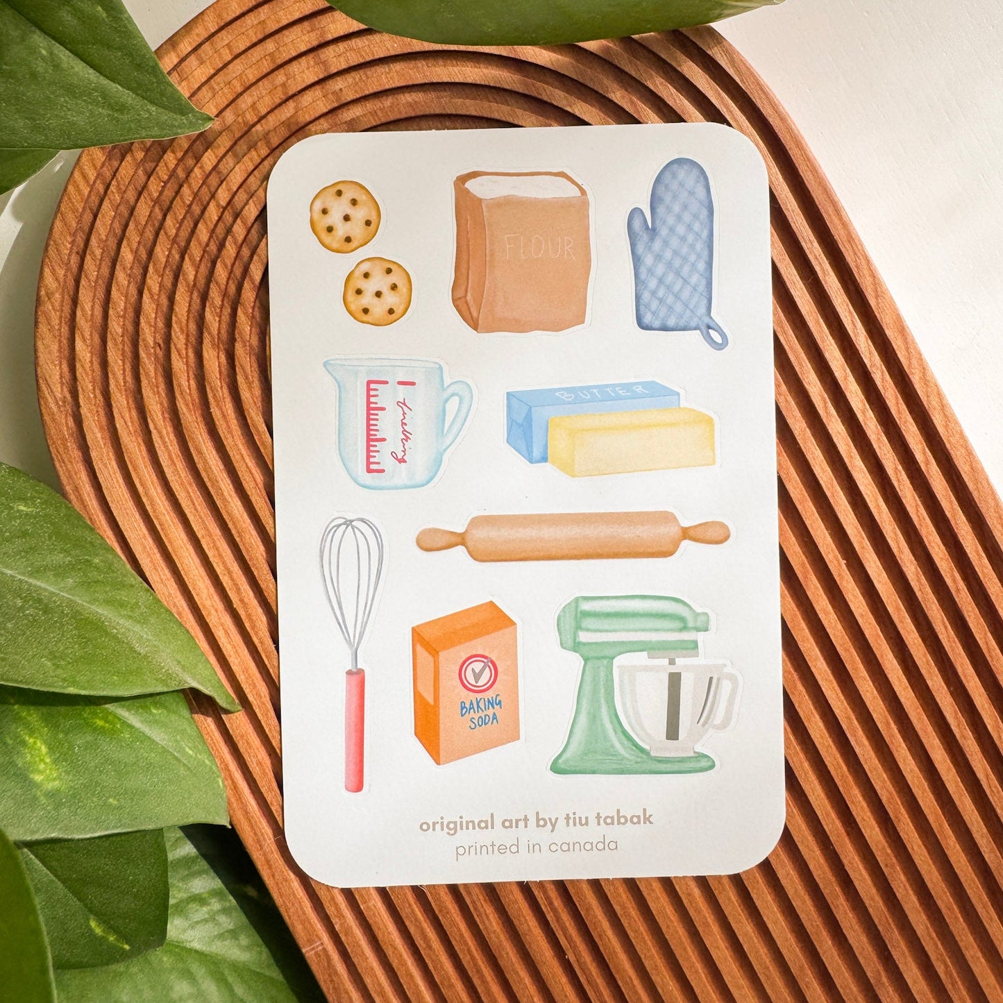 Baking 4x6 Vinyl Sticker Sheet