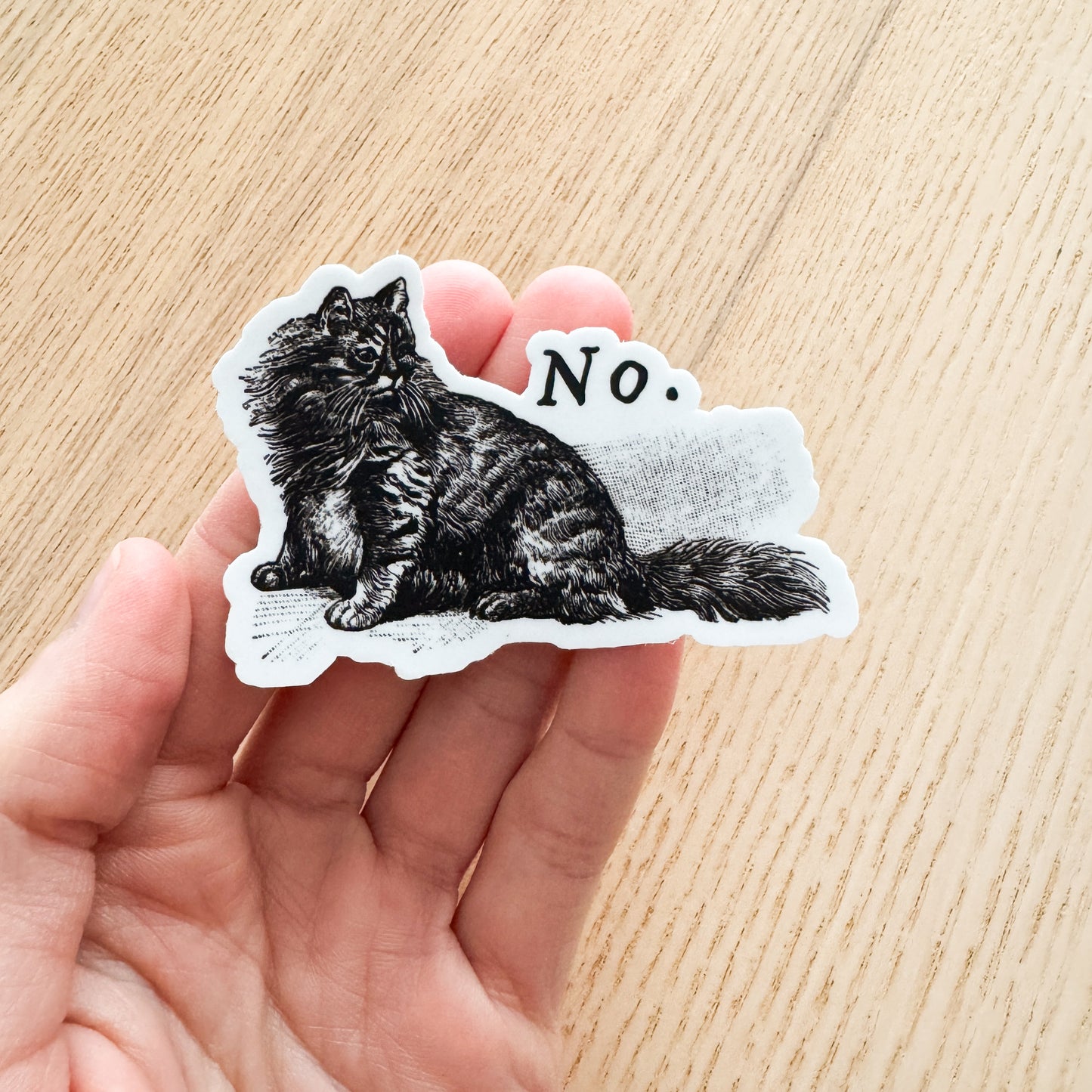 No Cat Vinyl Sticker