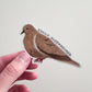 Easily Overwhelmed Mourning Dove Sticker