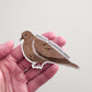 Easily Overwhelmed Mourning Dove Sticker