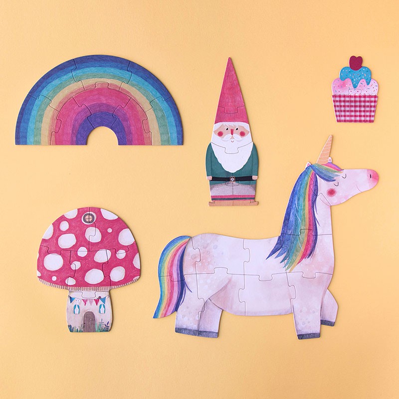 Happy Birthday Unicorn! - 5 Reversible Puzzles