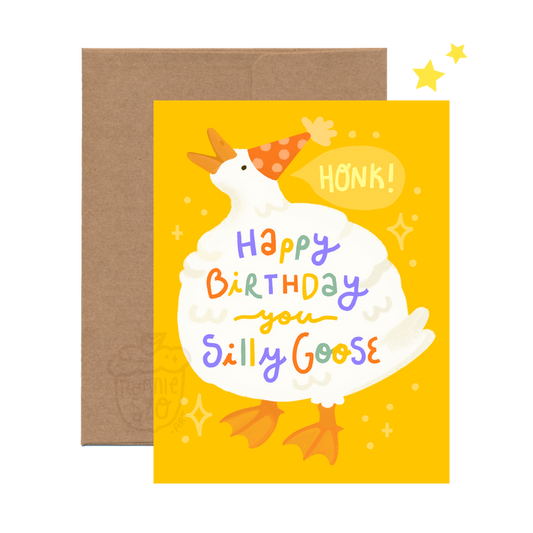 Silly Goose Greeting Card