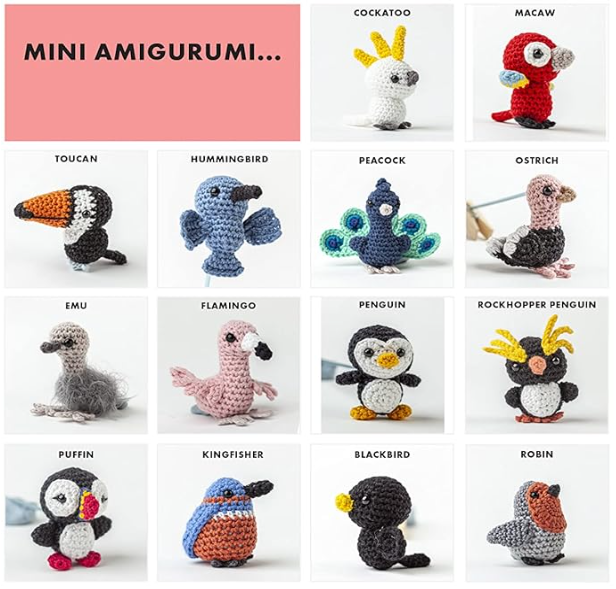 Mini Amigurumi Birds: 25 Tiny Flying Creatures to Crochet