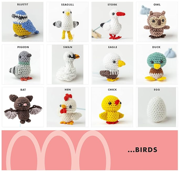 Mini Amigurumi Birds: 25 Tiny Flying Creatures to Crochet