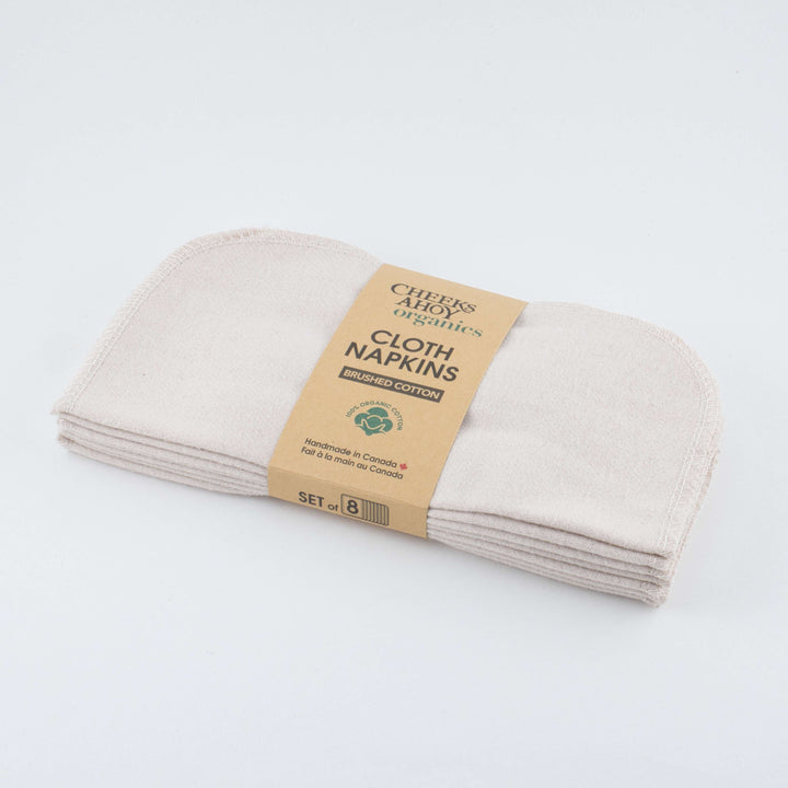 Organic Cotton Cloth Napkins - 8 Pack