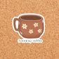 Fueled By Coffee Mug Sticker
