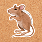 A Little Bit Anxious Mouse Sticker