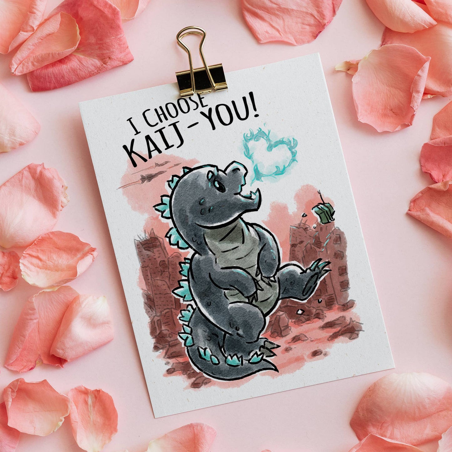 I Choose Kai-ju Love Card
