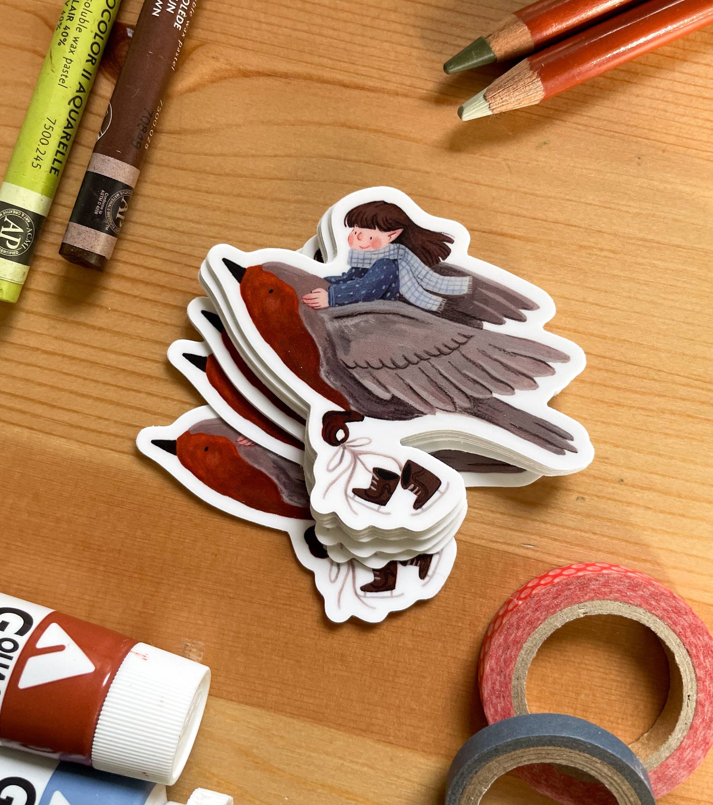 A Winter's Flight Sticker