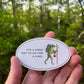 Hiking Frog Sticker