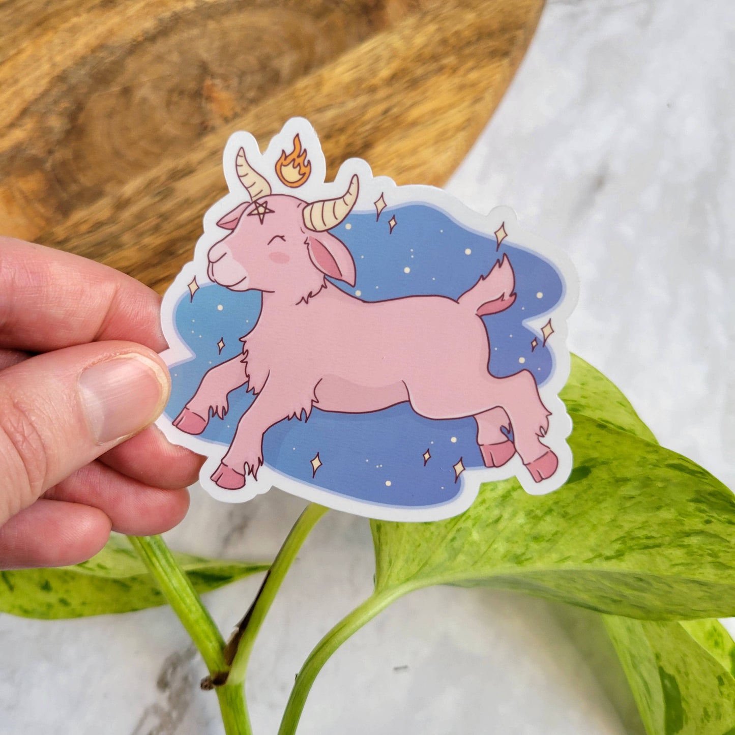 Cute Baphomet Goat Sticker