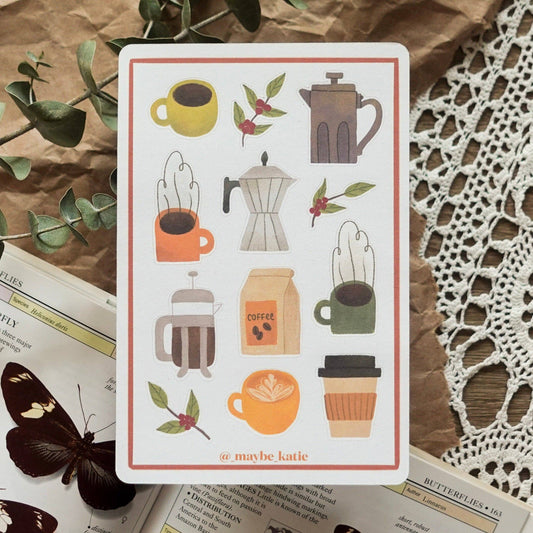 Coffee Lover Sticker Sheet