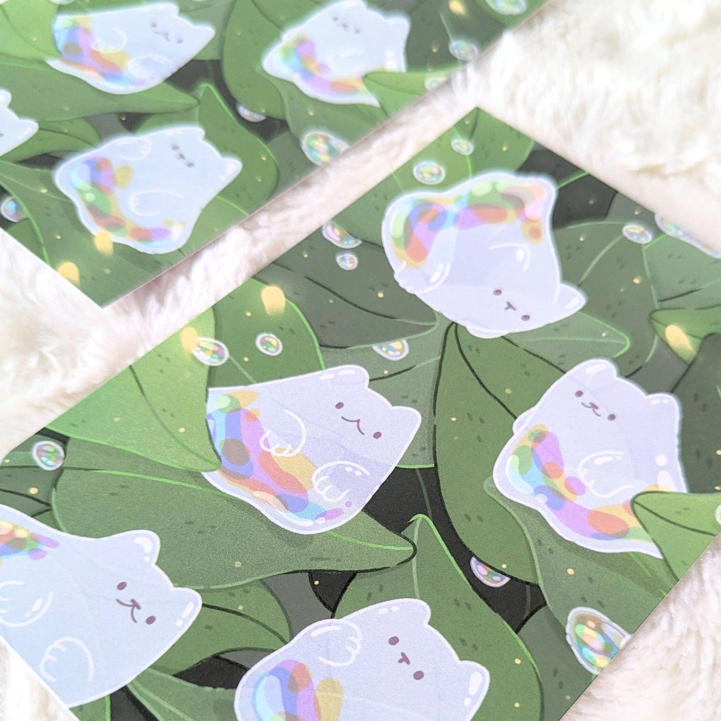 Bubble Ghost Cats Postcard