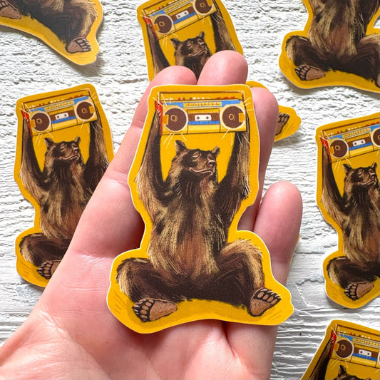 Analogue Bear Sticker