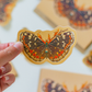 Field Crescent Butterfly Vinyl Sticker