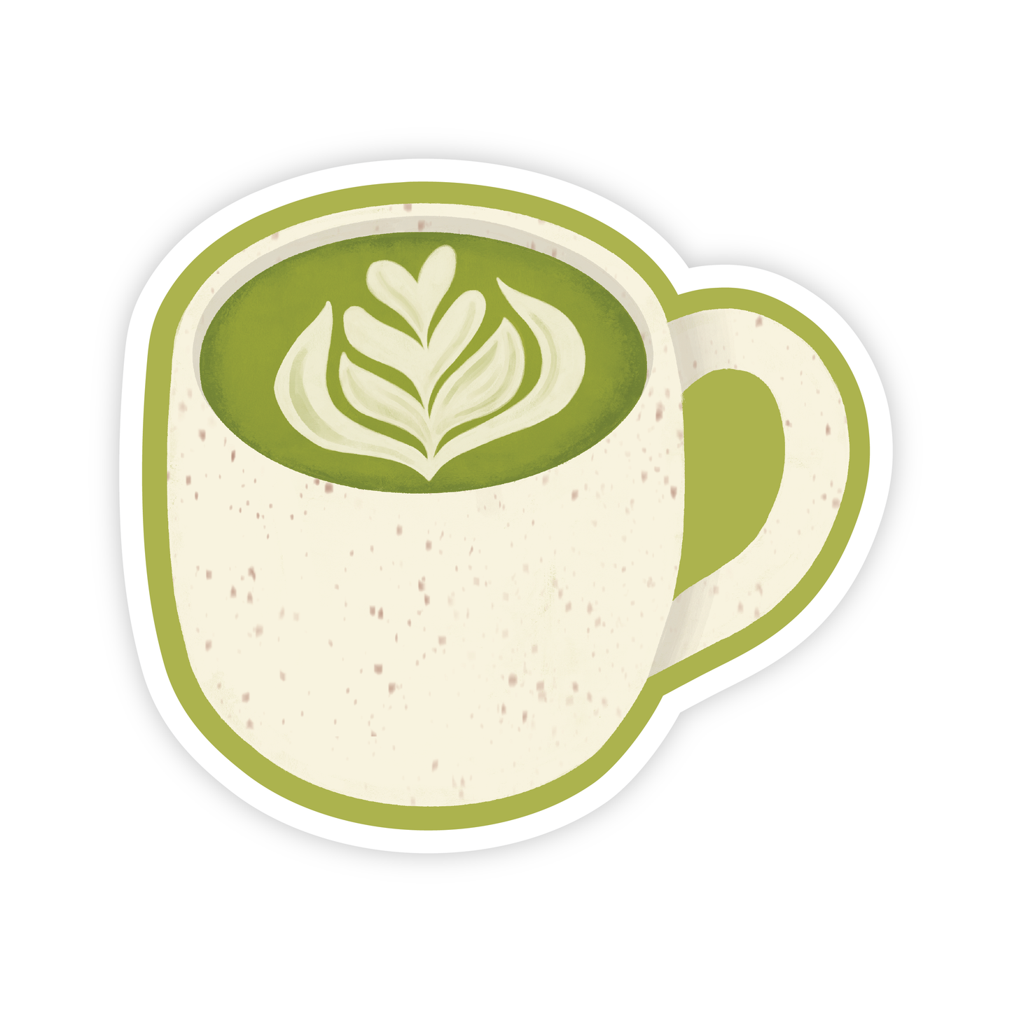 Cozy Matcha Latte Sticker