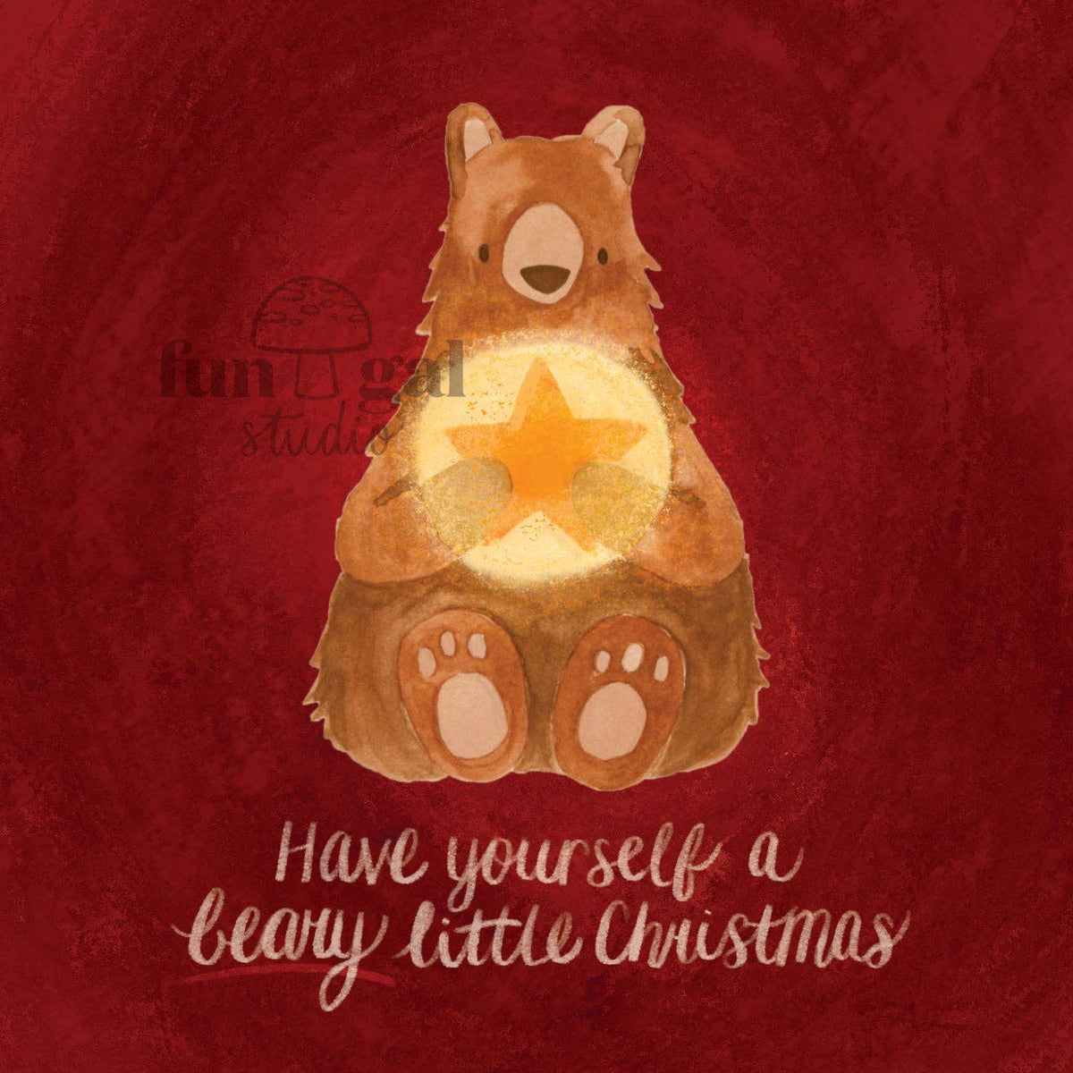 Beary Little Christmas Greeting Card