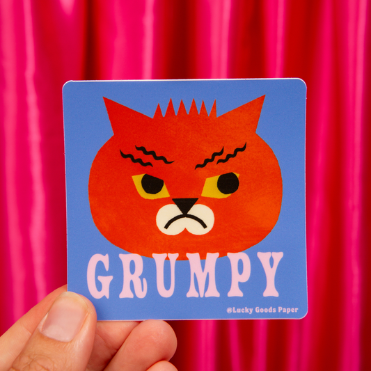 Grumpy Cat Square Sticker