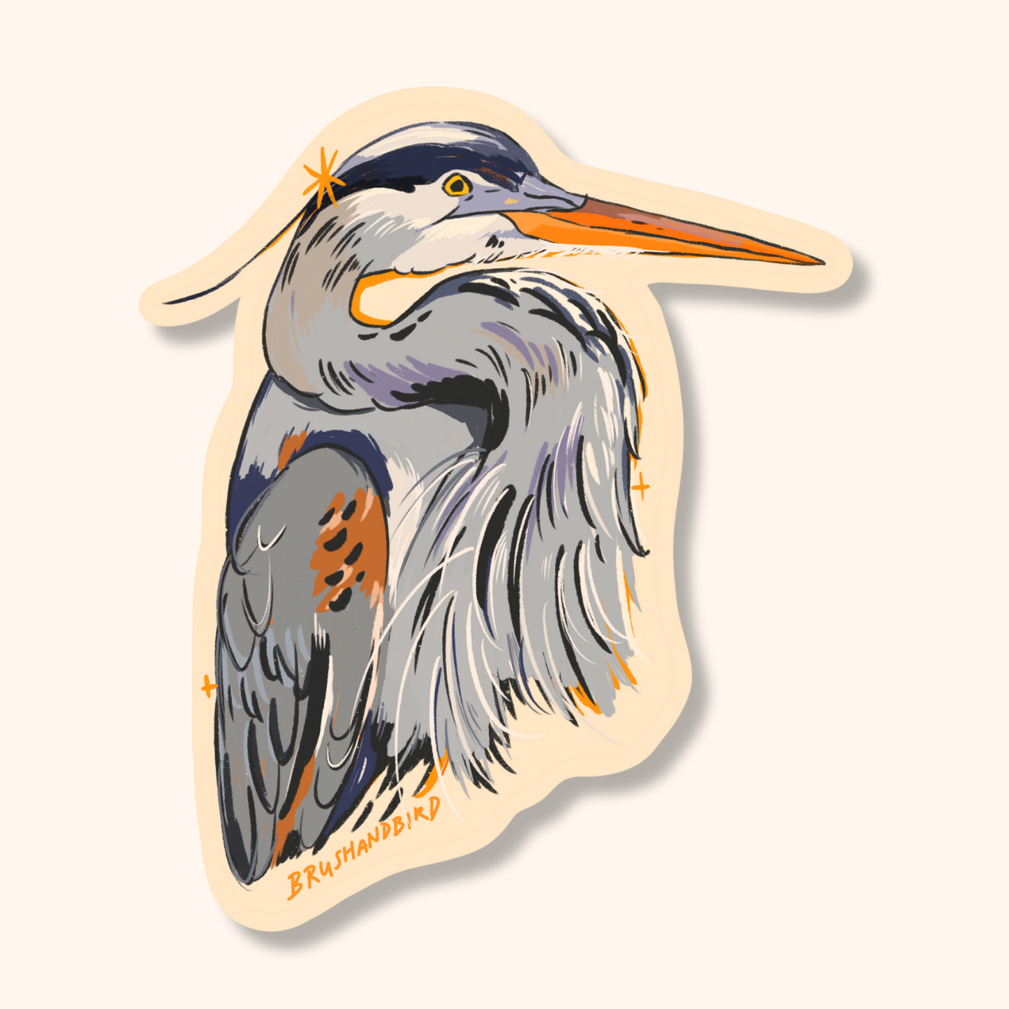 Great Blue Heron Sticker