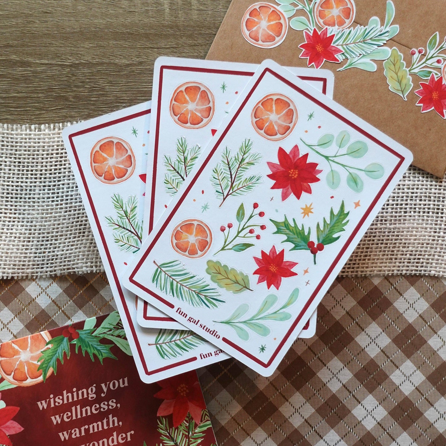 Festive Botanicals 4x6 Paper Sticker Sheet