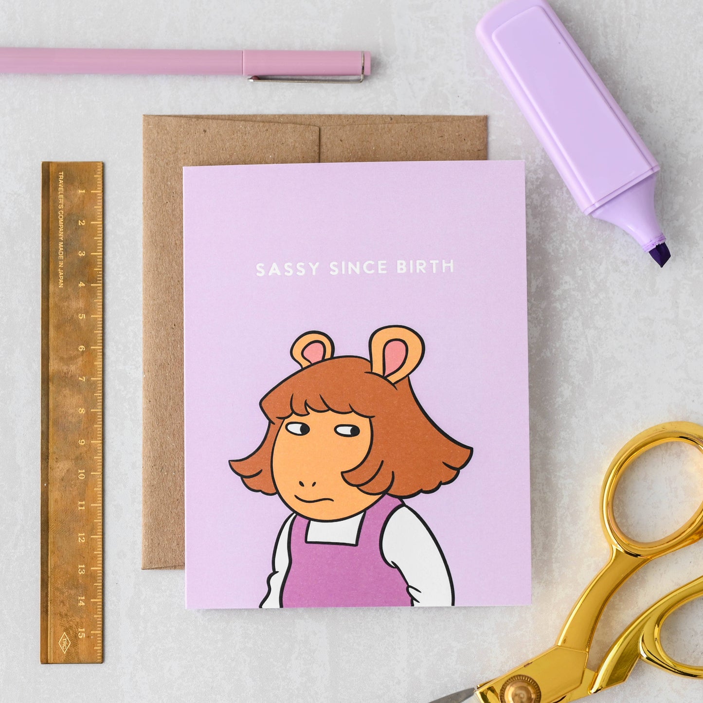 DW Sassy Since Birth Birthday Card