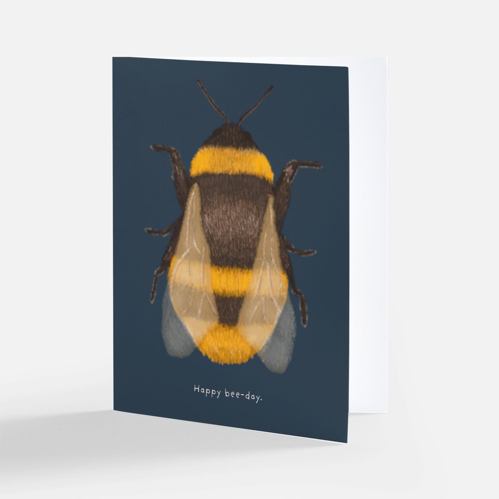 Happy Bee-Day Birthday Greeting Card