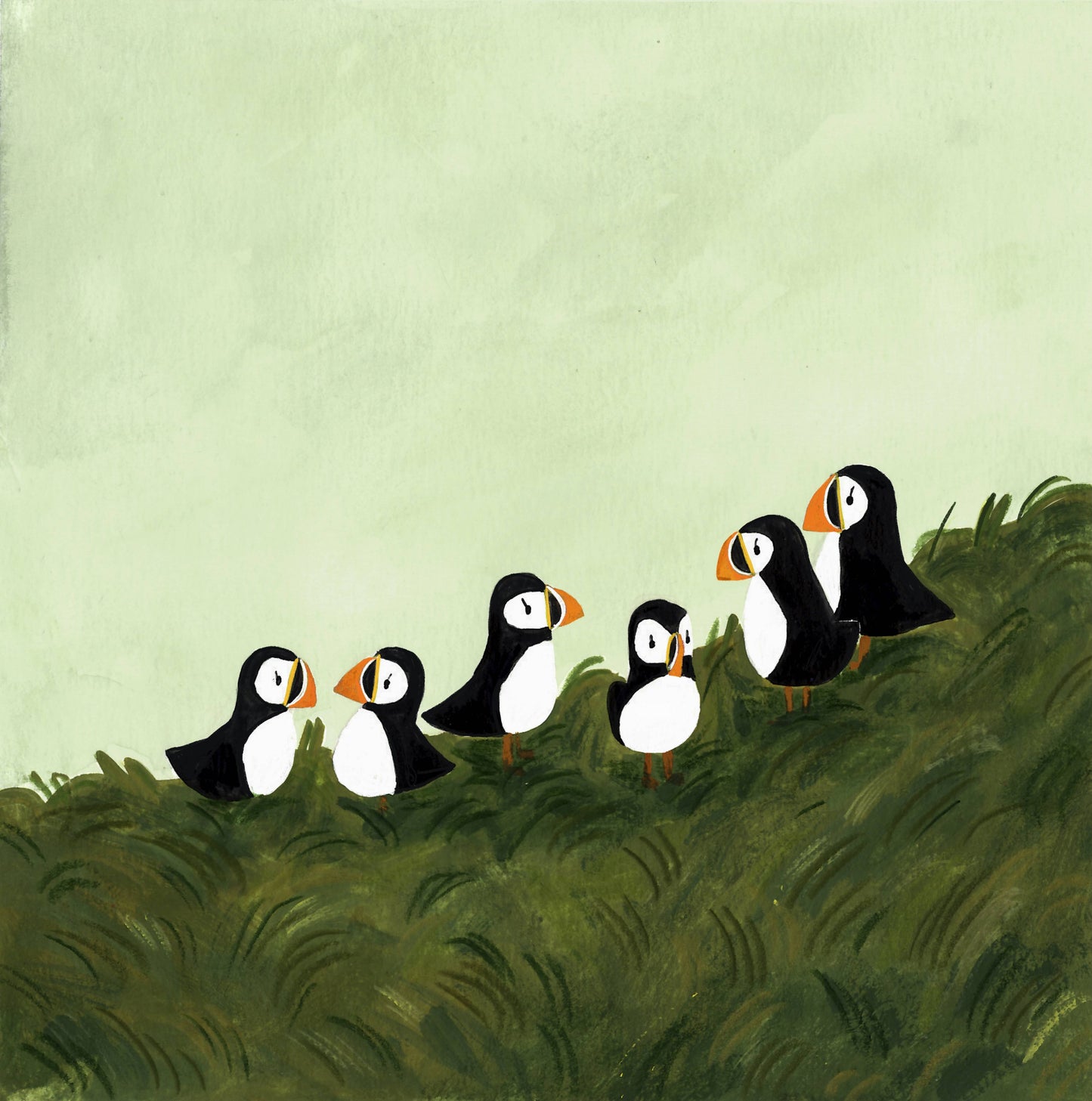 Puffins Vinyl Sticker