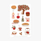 Apple Season 4x6 Paper Sticker Sheet