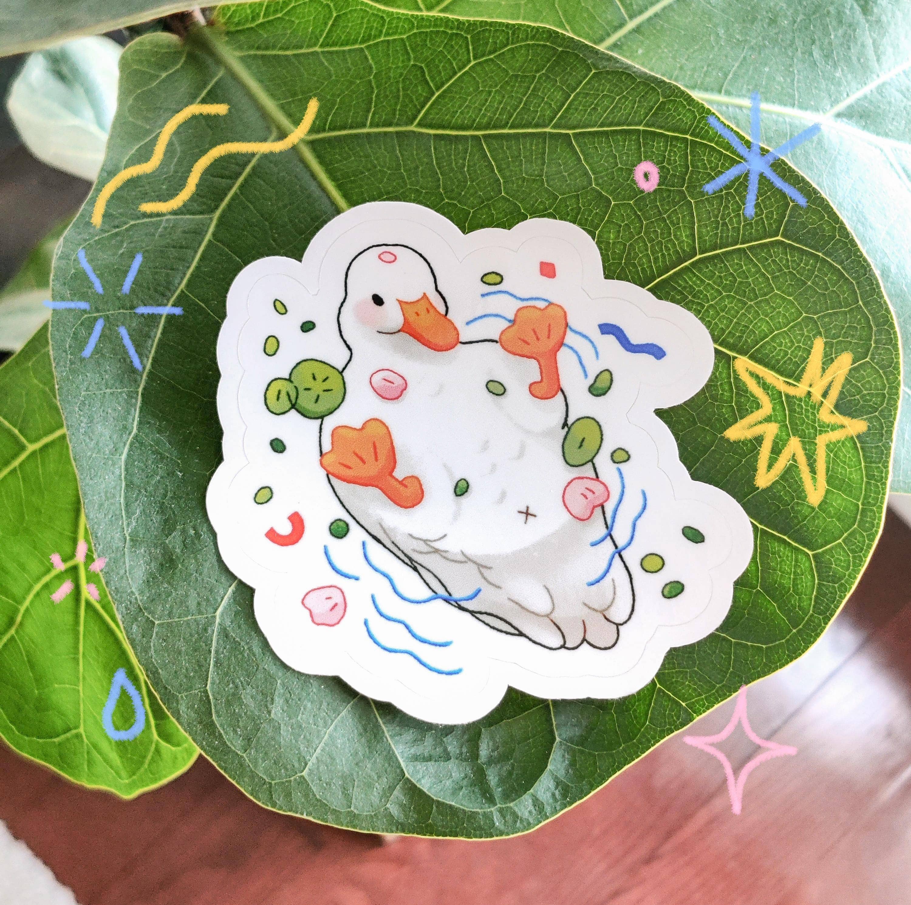 White Duck Sticker – Kinsfolk Shop