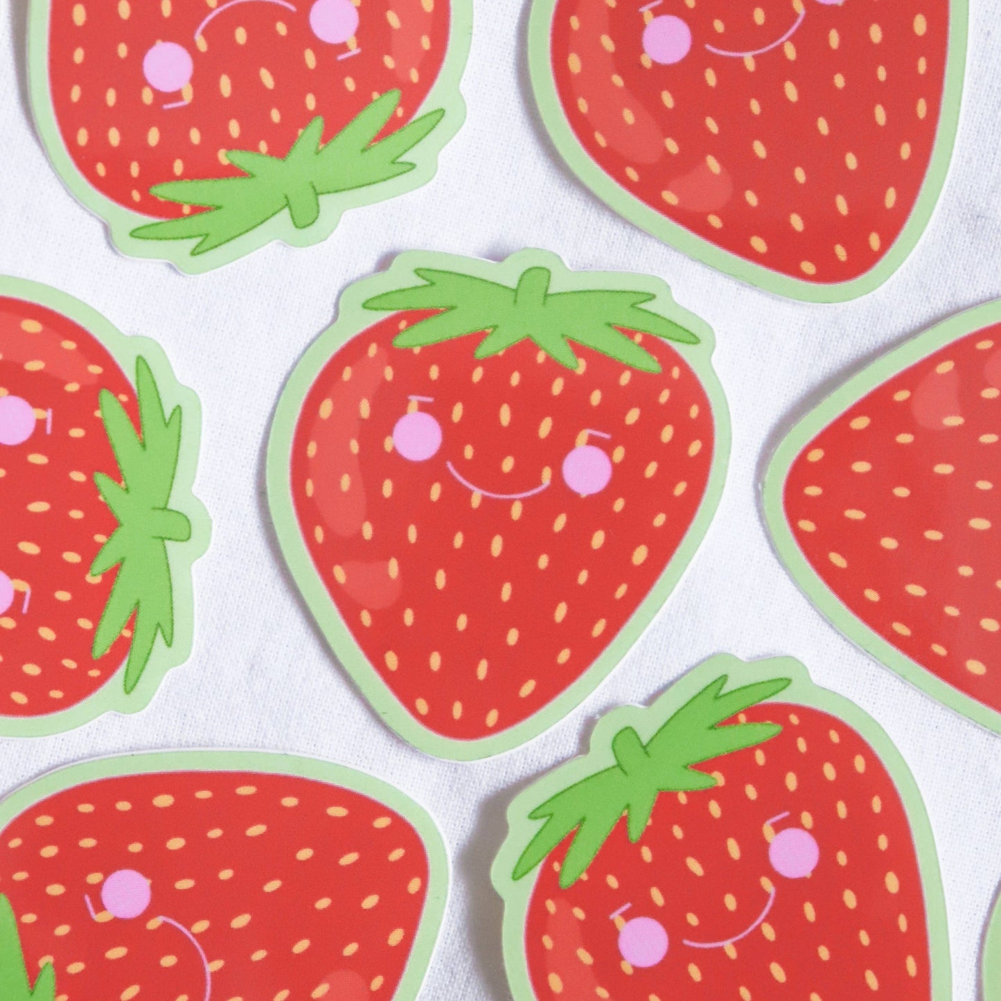 Little Strawberry Vinyl Sticker