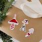 Christmas Mushrooms 4x6 Sticker Sheet