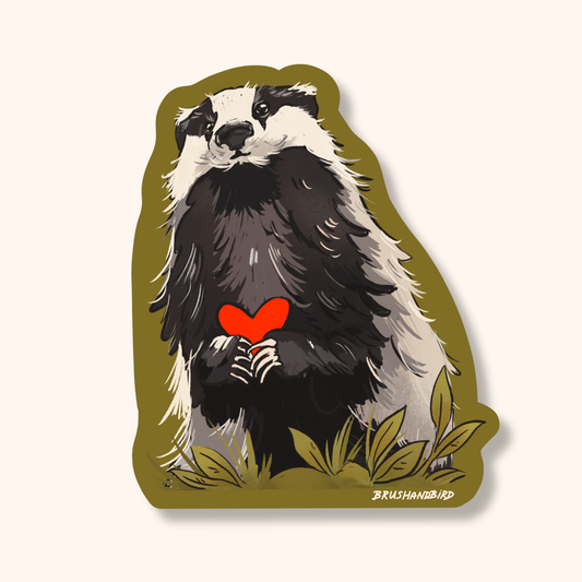 Cute Badger Sticker