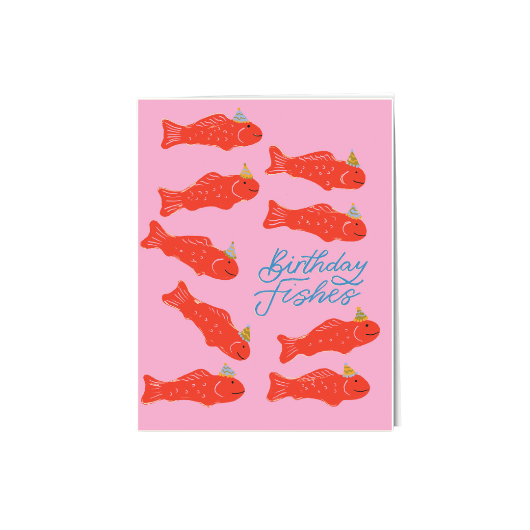 Birthday Fishes Greeting Card