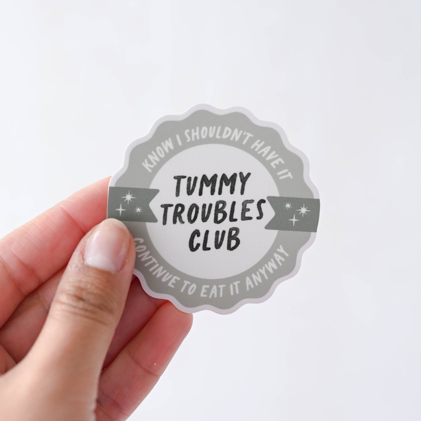 Tummy Troubles Club Sticker