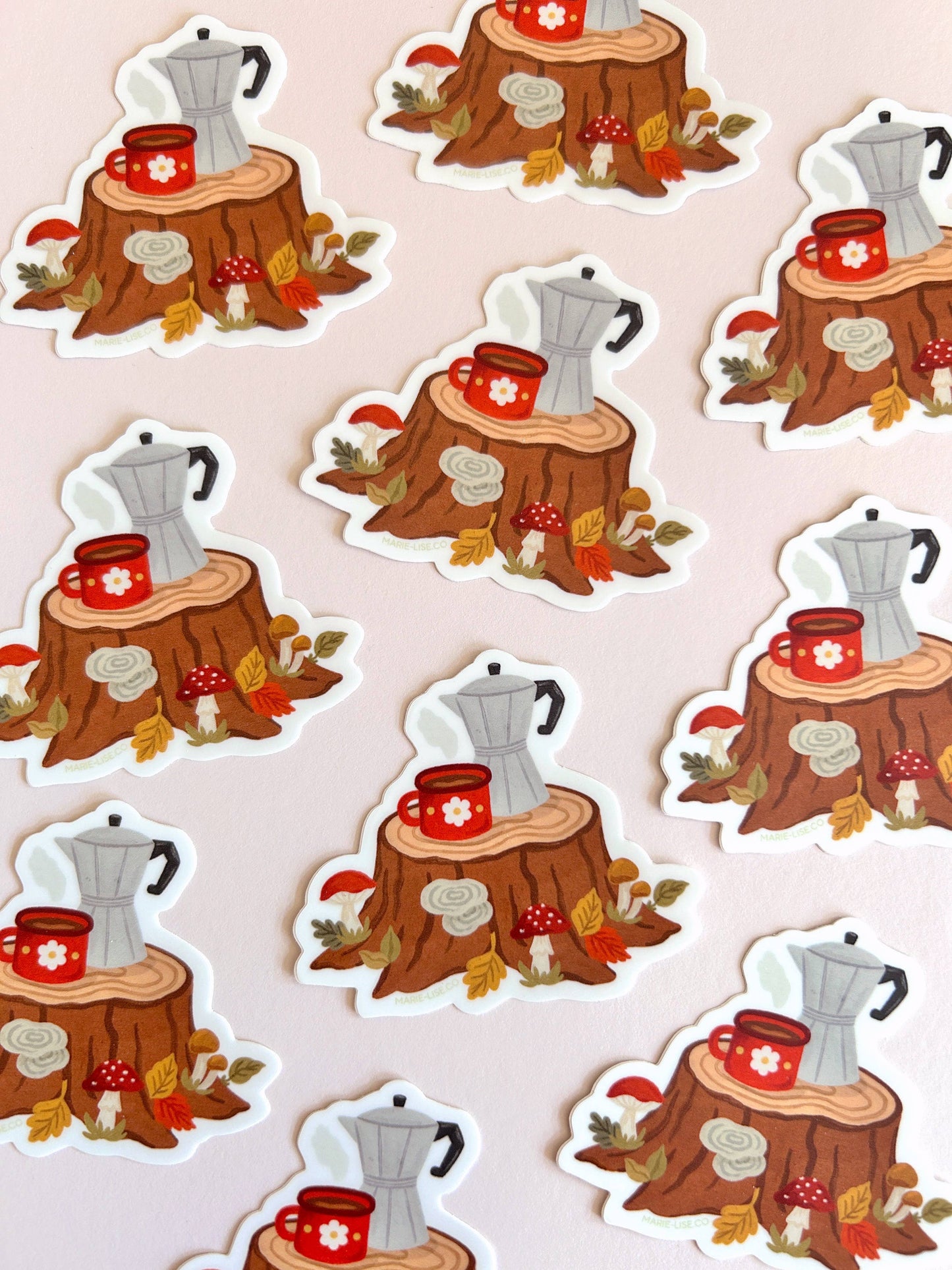 Coffee In The Forest Sticker