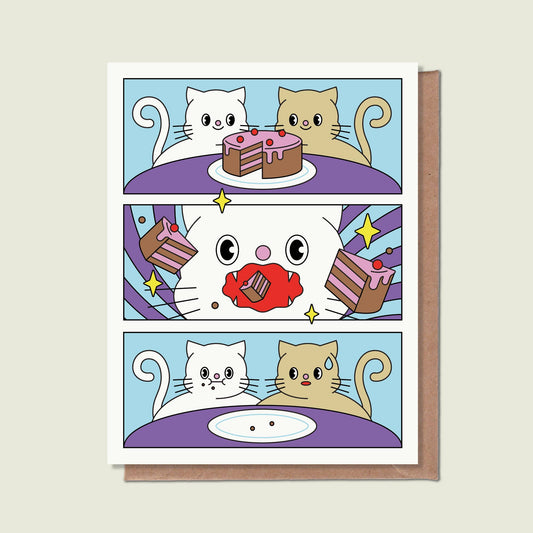 Birthday Cake Vortex Greeting Card