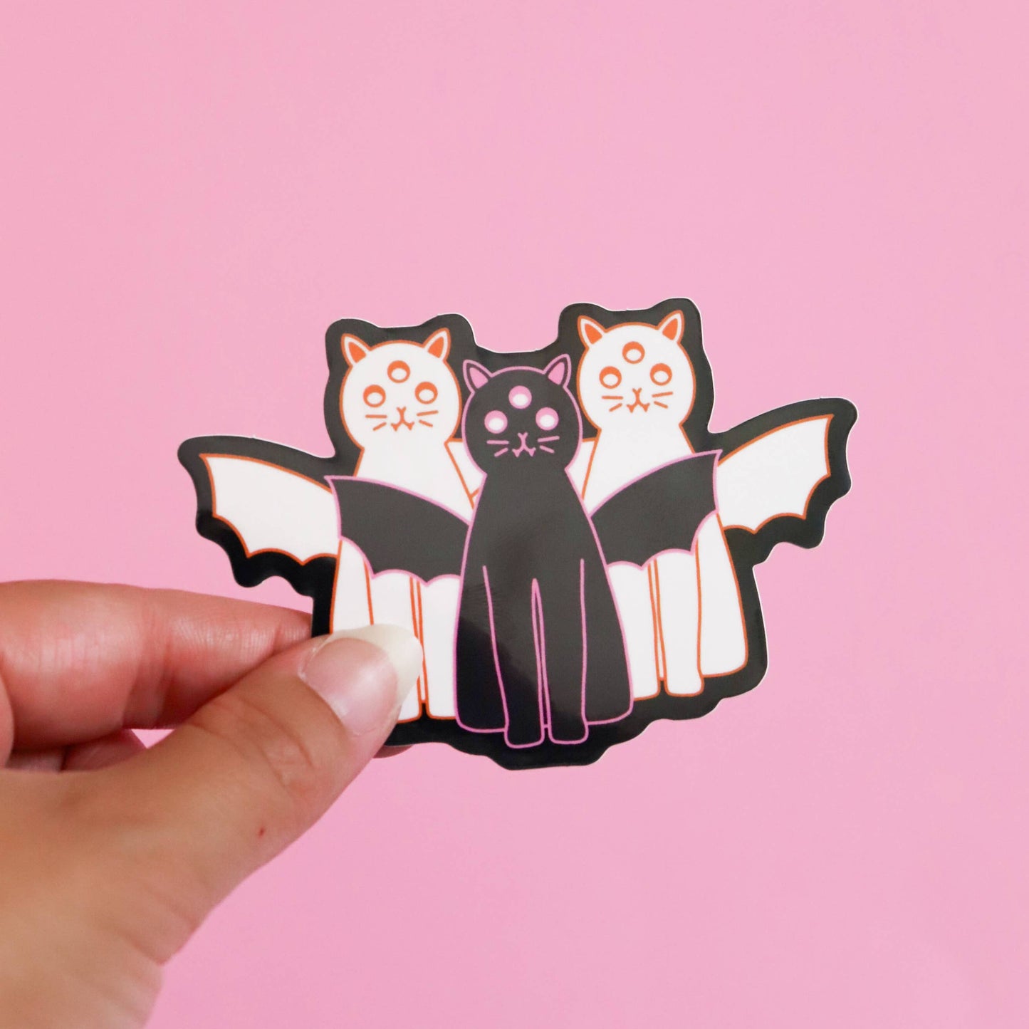 Bat Cats Vinyl Sticker