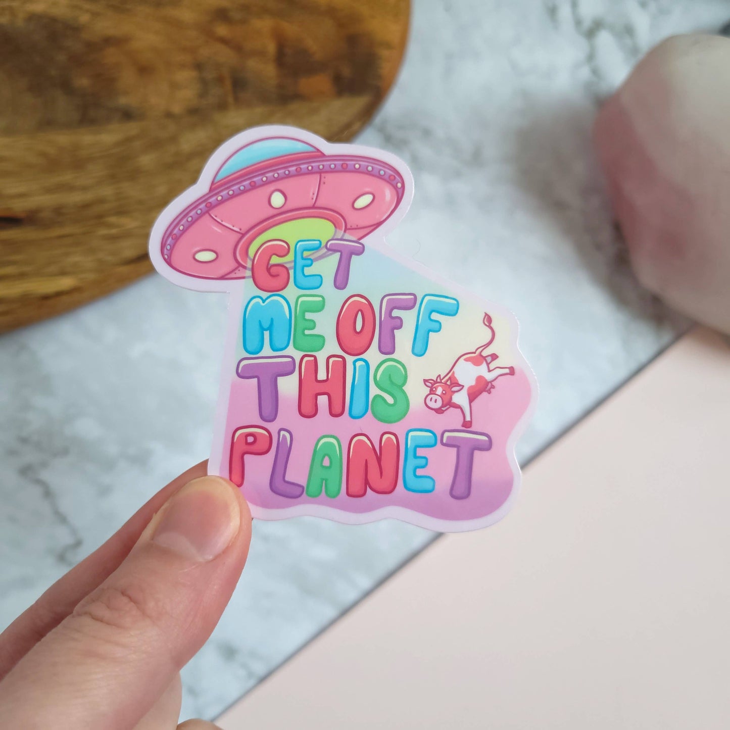 Flying Saucer Sticker