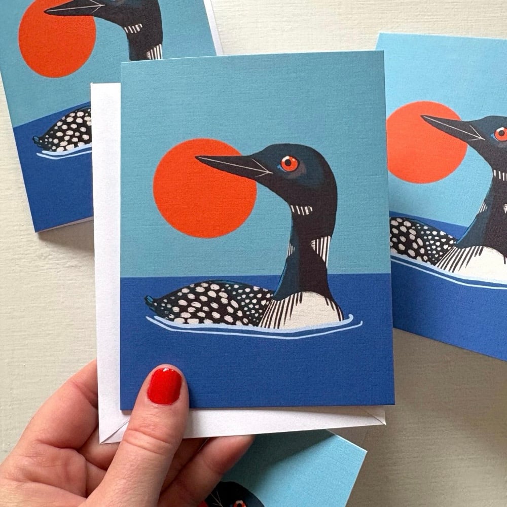 Cottage Loon Greeting Card