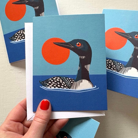 Cottage Loon Greeting Card