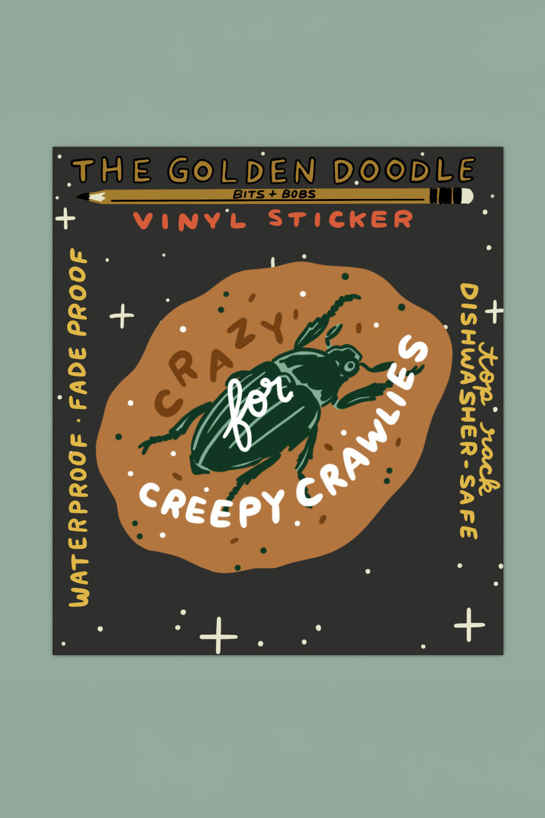 Crazy for Creepy Crawlies Sticker
